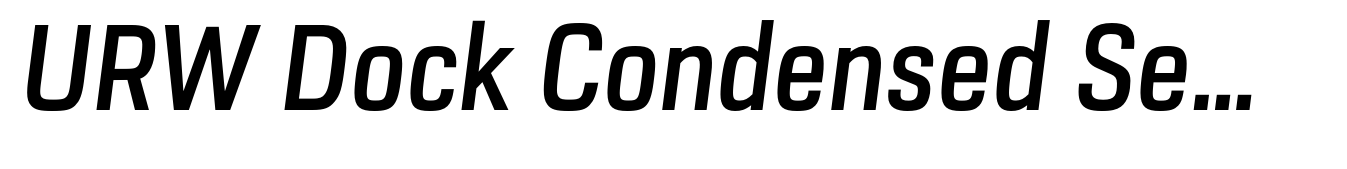 URW Dock Condensed Semi Bold Italic
